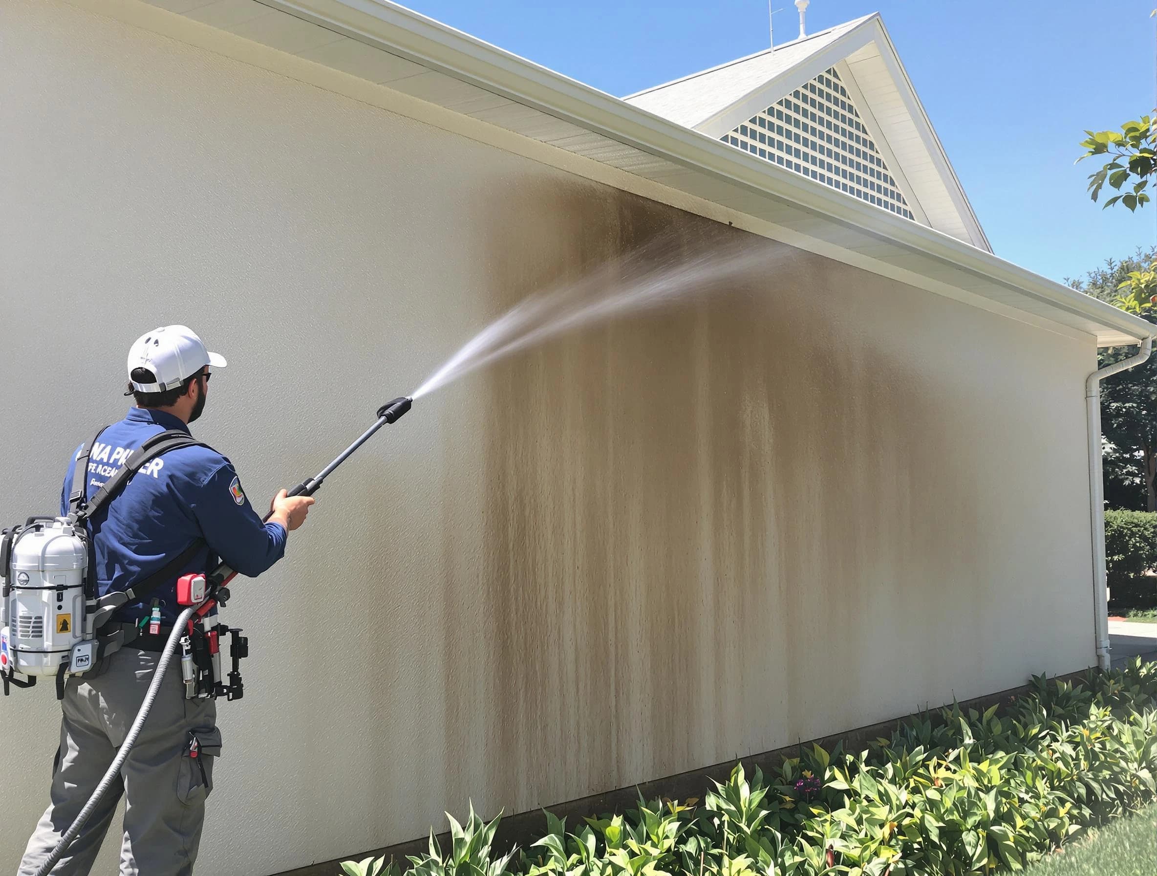 New Franklin Power Washing expert providing thorough power washing service in New Franklin