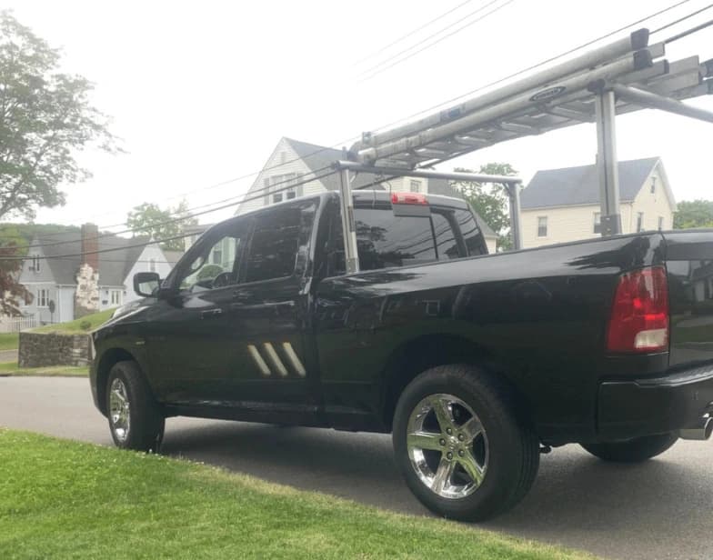 Fleet vehicle cleaning service being performed by New Franklin Power Washing in New Franklin